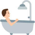 person taking bath emoji