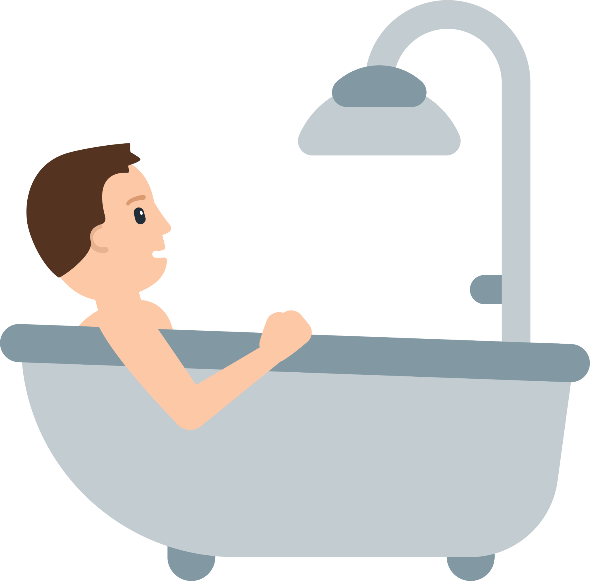 person taking bath emoji