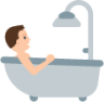 person taking bath emoji