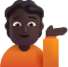 person tipping hand dark emoji