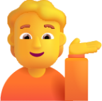 person tipping hand default emoji
