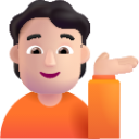 person tipping hand light emoji