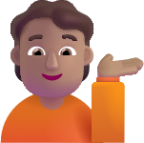 person tipping hand medium emoji