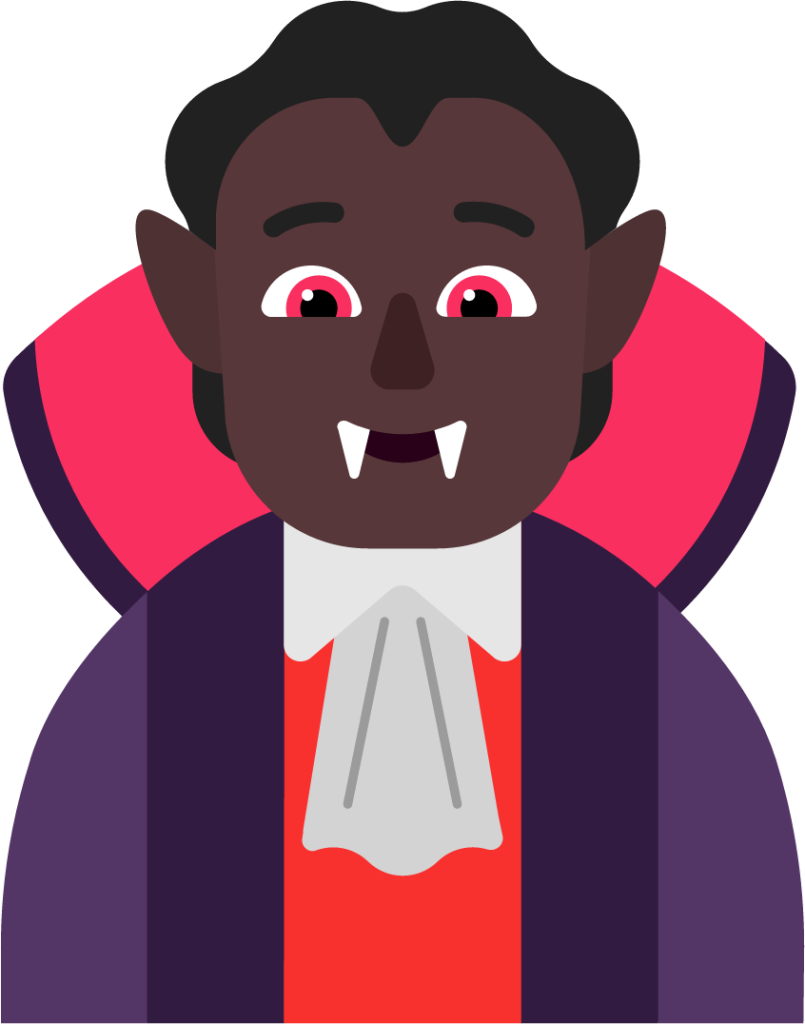 person vampire dark emoji