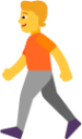 person walking default emoji