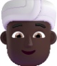 person wearing turban dark emoji