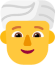 person wearing turban default emoji