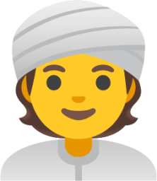 person wearing turban emoji