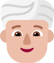 person wearing turban medium light emoji