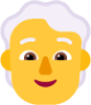 person white hair default emoji