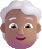 person white hair medium emoji