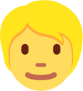 person with blond hair emoji