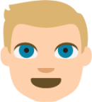 person with blond hair tone 2 emoji