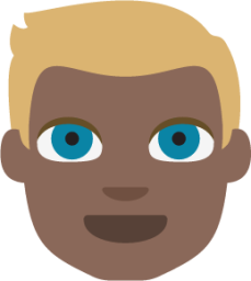 person with blond hair tone 5 emoji