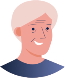 person with blonde hair illustration