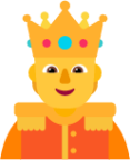 person with crown default emoji