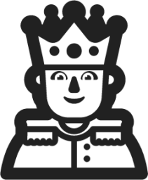 person with crown emoji