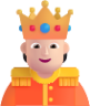 person with crown light emoji