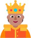 person with crown medium emoji