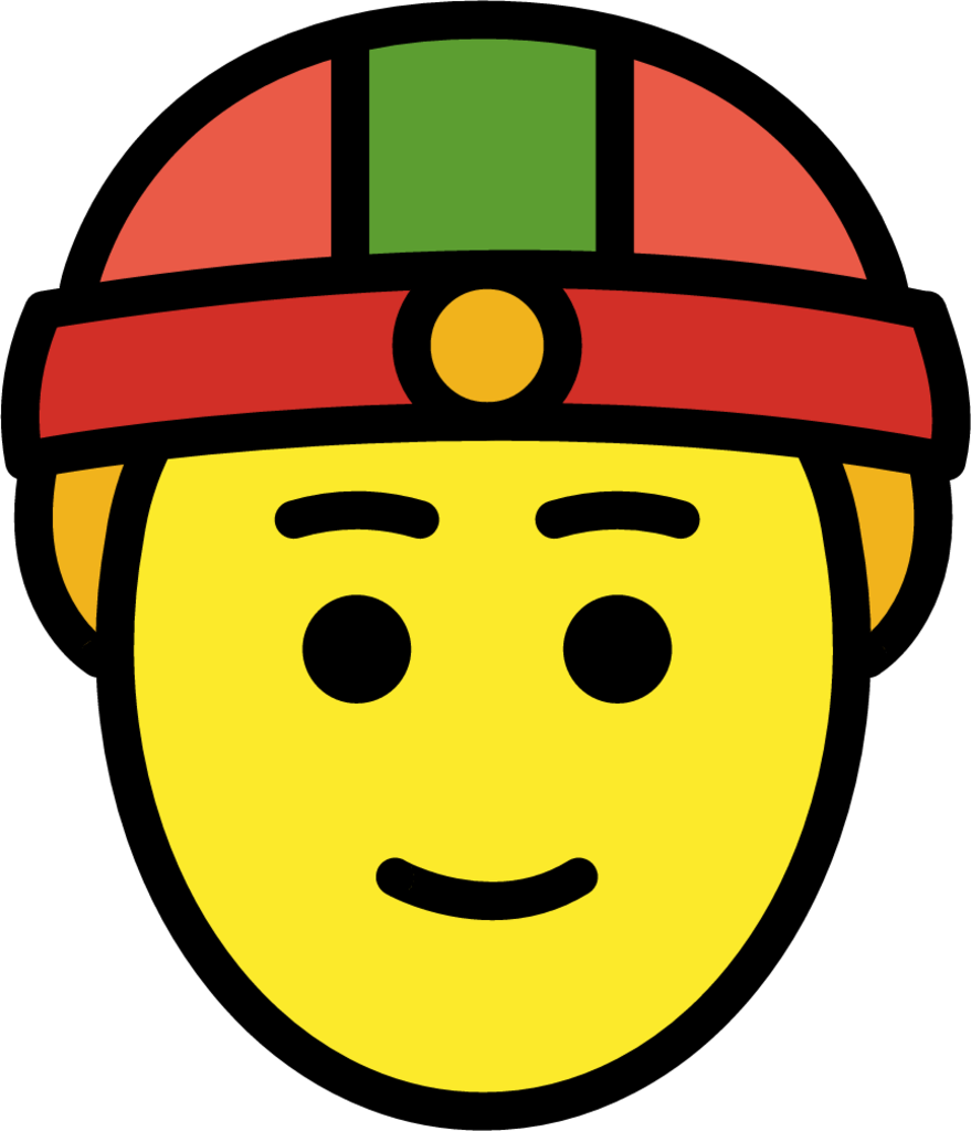 person with skullcap emoji