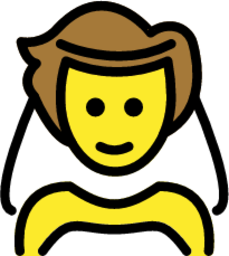person with veil emoji