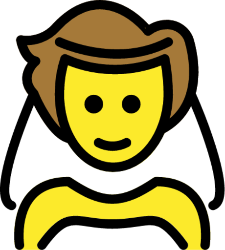 person with veil emoji