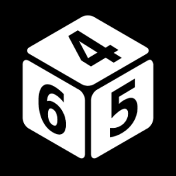 perspective dice four icon