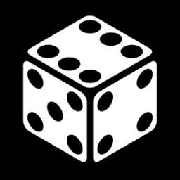 perspective dice six faces six icon