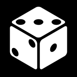 perspective dice six faces three icon
