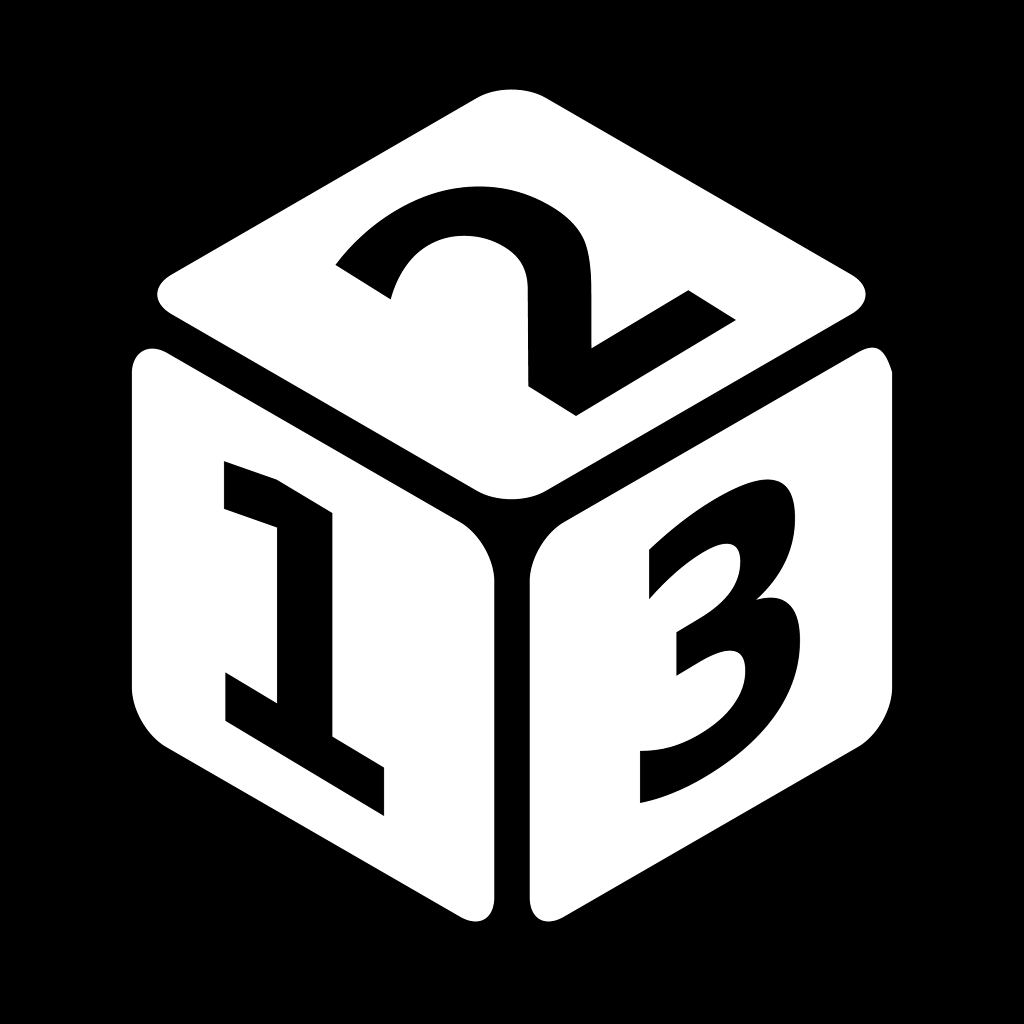 perspective dice two icon