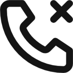 phone call cross icon