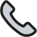 Phone duotone line icon