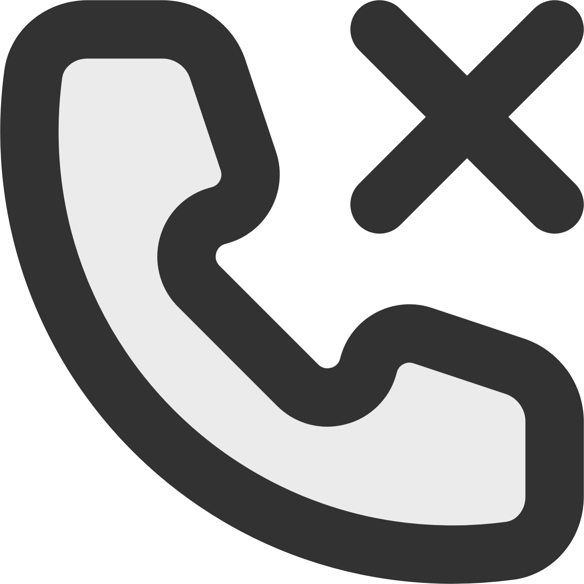 phone missed call icon