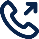 phone outgoing line contact icon