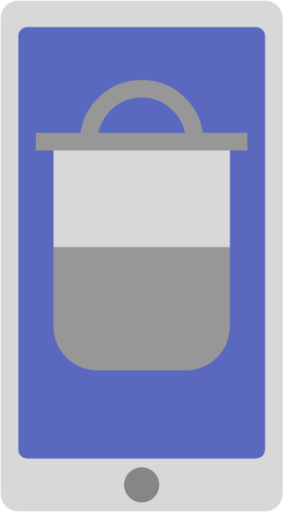 phone tablet pot icon