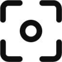 photo focus ellipse icon