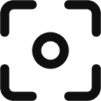 photo focus ellipse icon