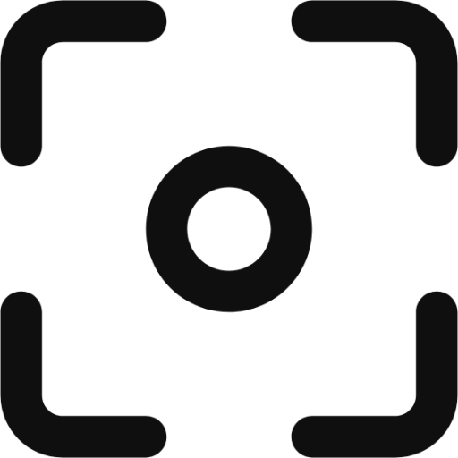 photo focus ellipse icon