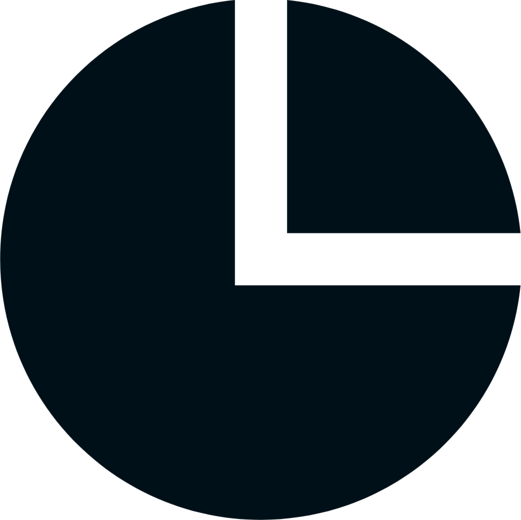 pie chart fill icon