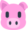 pig face emoji