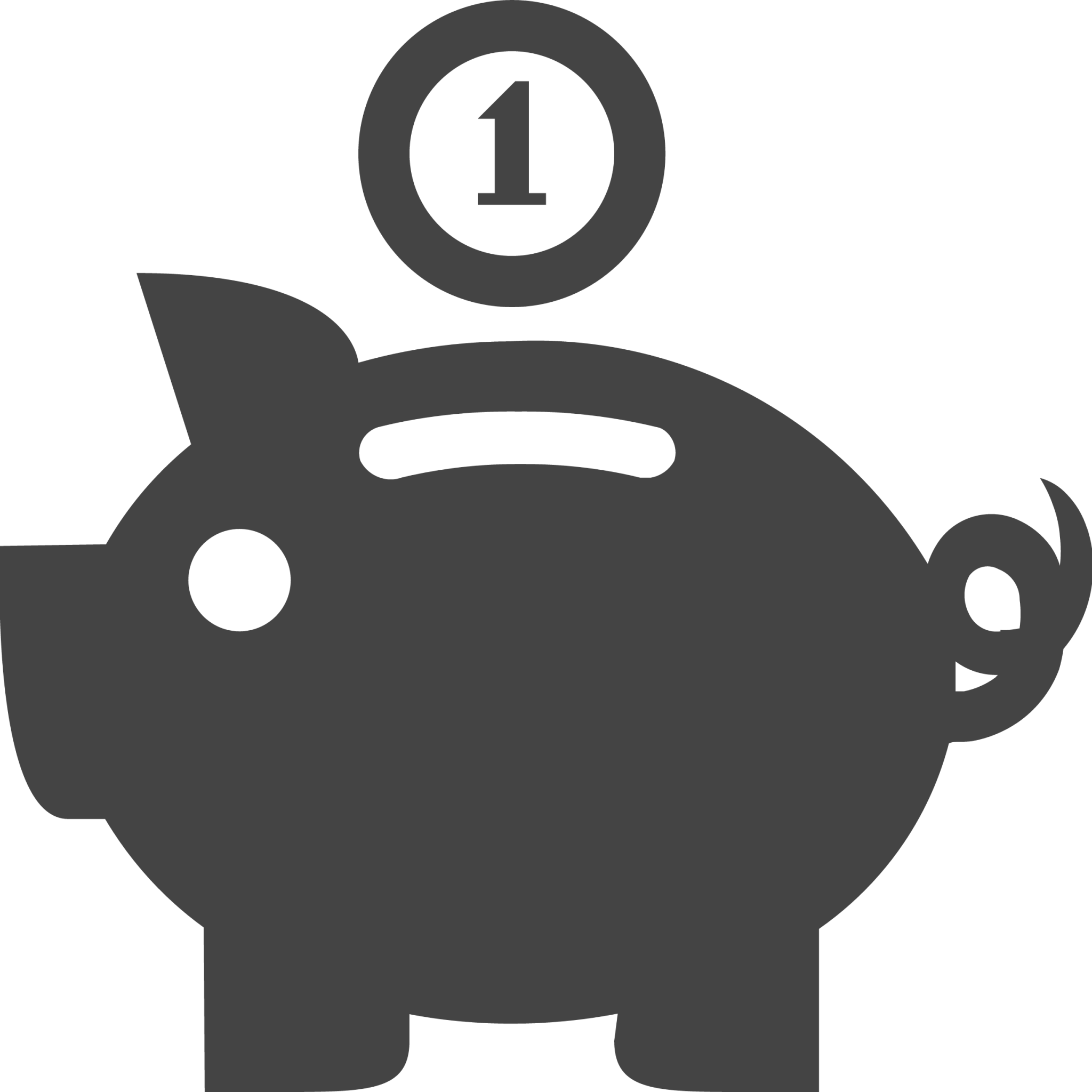 piggy bank coin icon