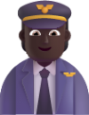 pilot dark emoji