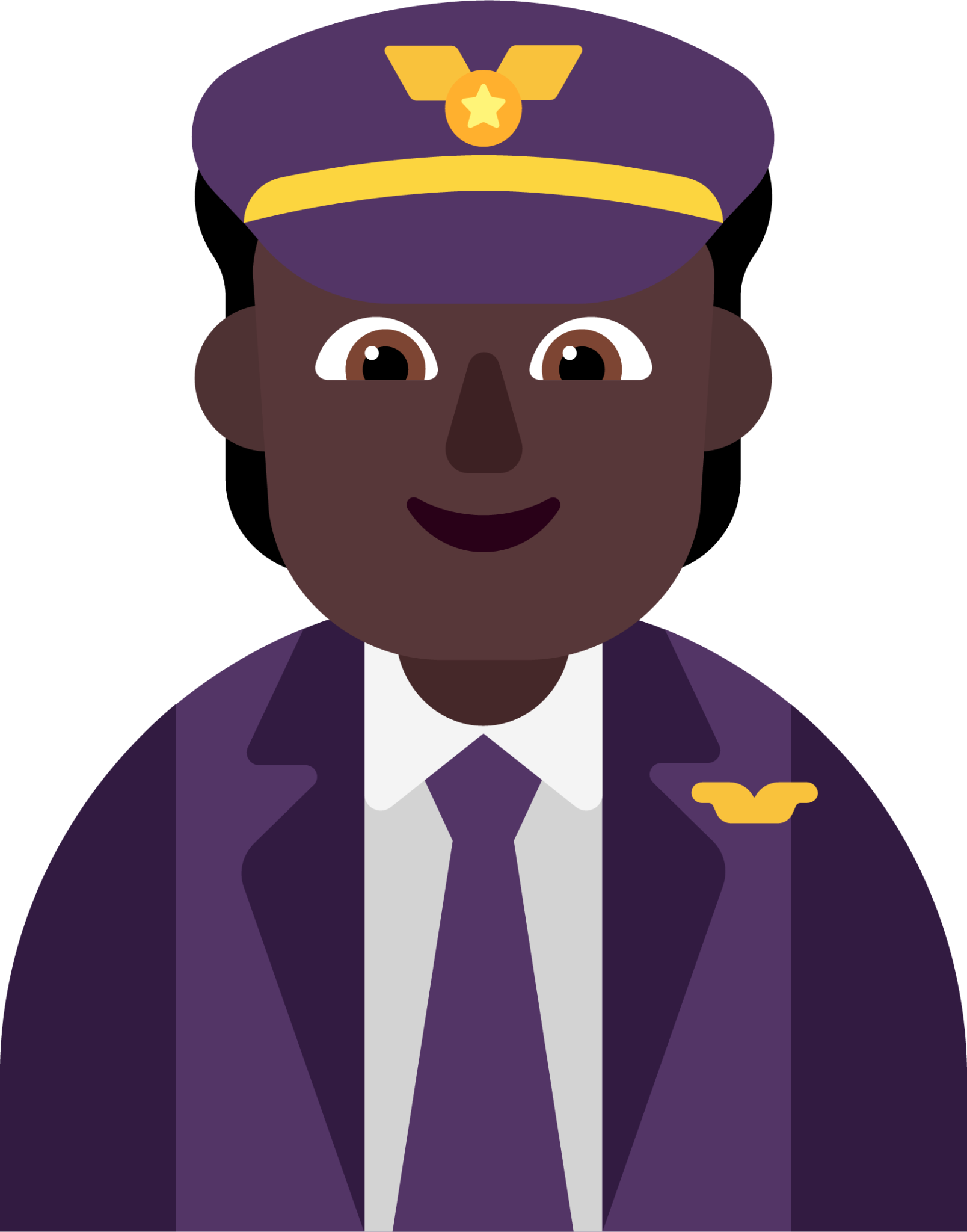 pilot dark emoji
