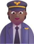 pilot medium dark emoji