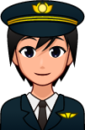 pilot (plain) emoji