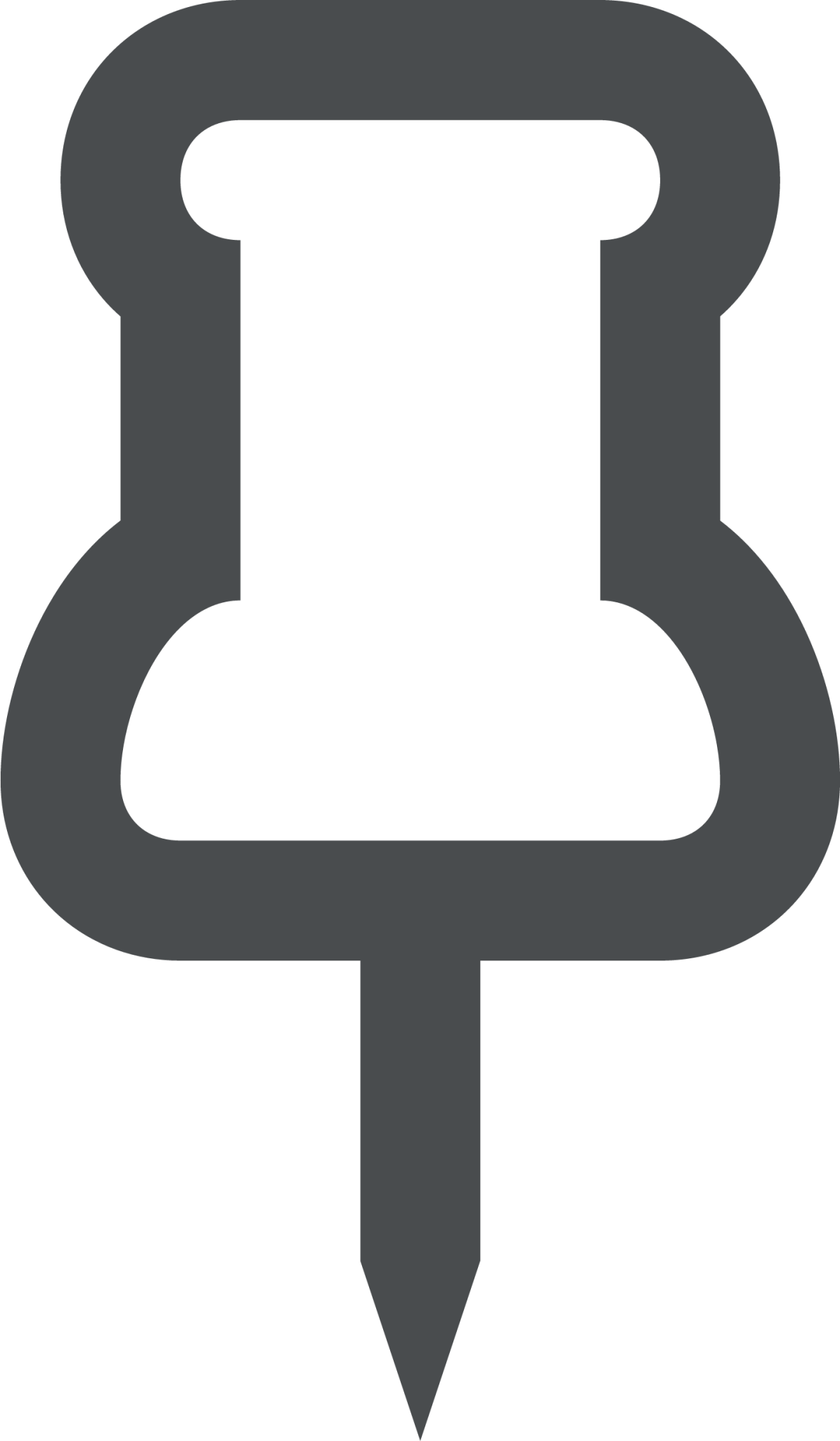 pin hollow icon