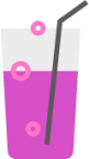 pink fizzy drink icon