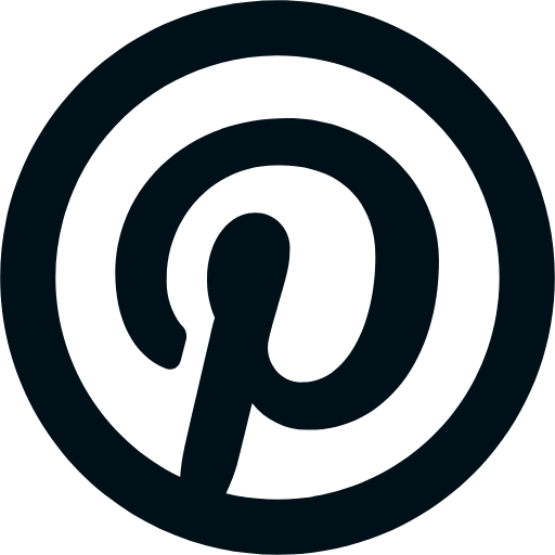 pinterest line icon