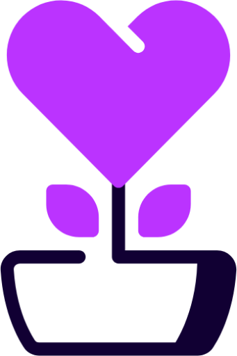 plant heart icon