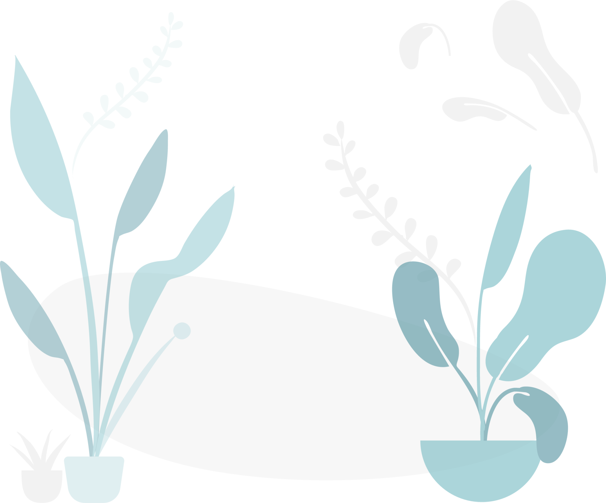 Plants home illustration